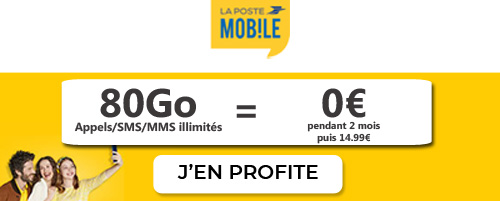 forfait La Poste Mobile 80Go à 0?