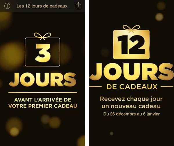 Apple offrira un cadeau par jour aux utilisateurs iOS, du 26 décembre au 6 janvier