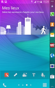 Galaxy Note Edge interface