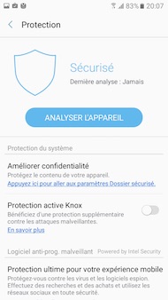 Samsung Galaxy A3 (2017) interface
