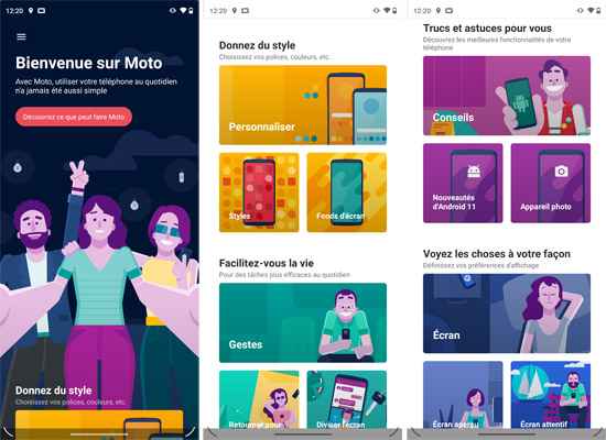 Interface suite  Motorola Moto G31