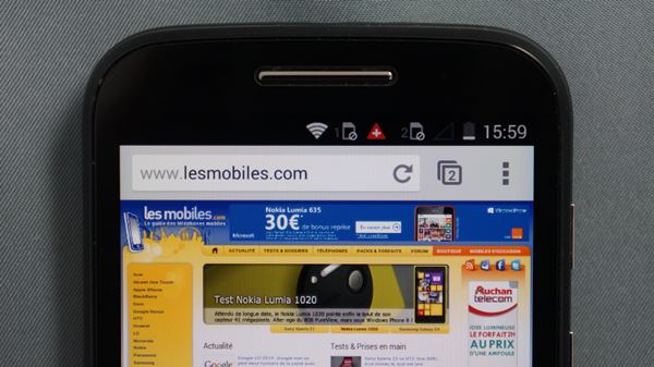 Motorola Moto E : écran