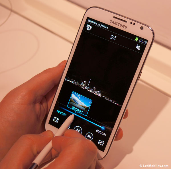Prise en main Samsung Galaxy Note 2