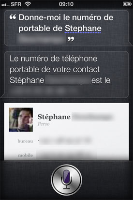 test siri iphone 4S Apple assistant vocal reconnaissance vocale intelligence artificielle 