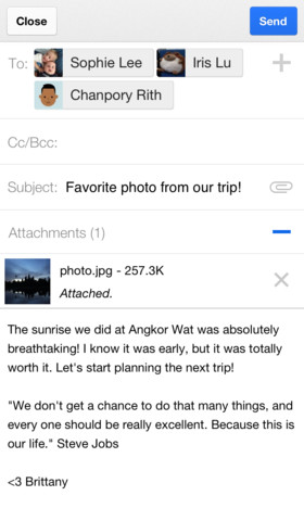 Gmail pour iOS