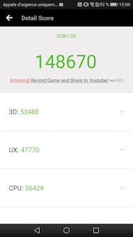 Honor 8 Pro performances