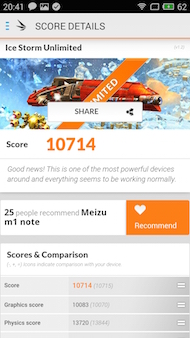 Meizu m1 note antutu