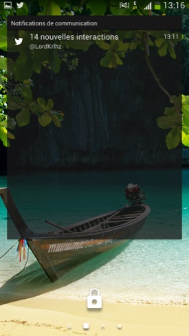 Samsung Galaxy Mega 6.3 lockscreen