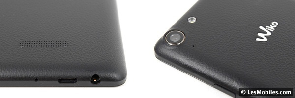 Wiko Selfy 4G : connectiques et appareil photo principal