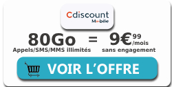 Forfait 80GO CM