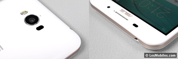 Asus ZenFone Max : appareil photo, prise jack et webcam