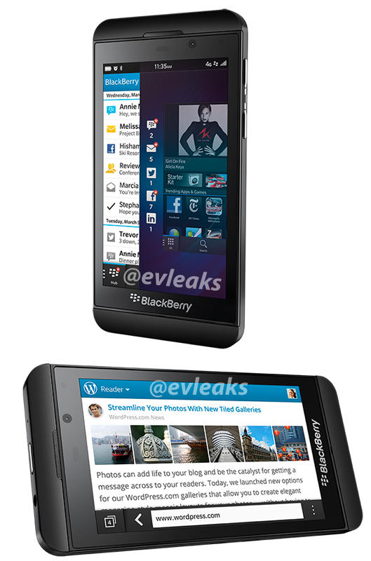BlackBerry Z10 : des photos de presse fuitées