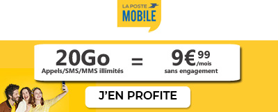 Forfait La Poste Mobile 20Go