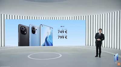 Xiaomi Mi 11 prix
