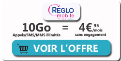 Forfait Réglo Mobile 10Go