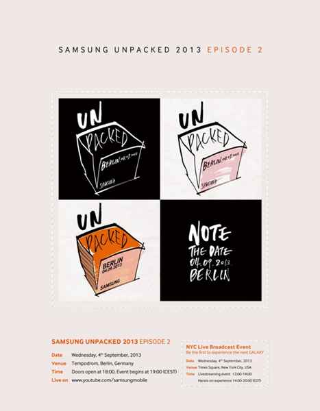 Samsung Galaxy Note 3 : rendez-vous le 4 septembre