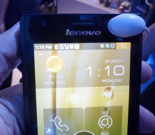 lenovo k800 ces 2012 Las Vegas