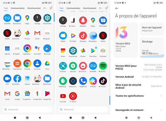 Application POCO F4 GT