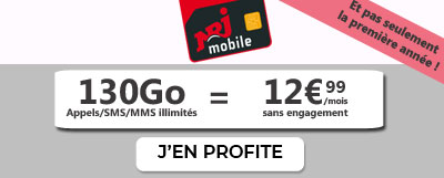 forfait 130Go NRJ Mobile