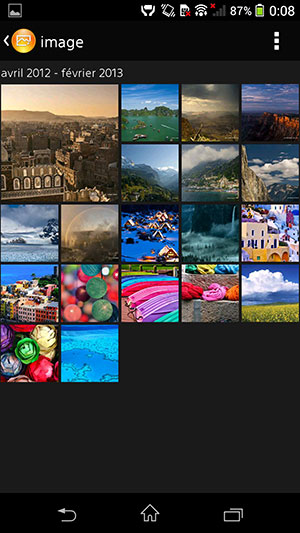 Sony Xperia Z1 : menu image