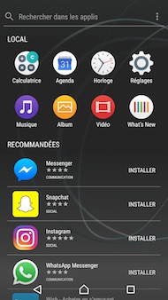 Sony Xperia XZ Premium interface