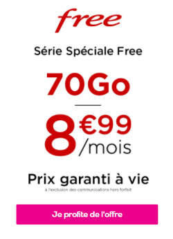 Forfait Free 70Go