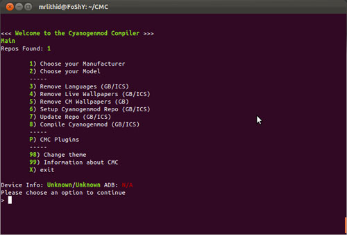 Cyanogenmod Compiler pour personnaliser votre propre Android CyanogenMod (2.3 ou 4.0 ICS )