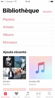 Apple iPhone 7 interface