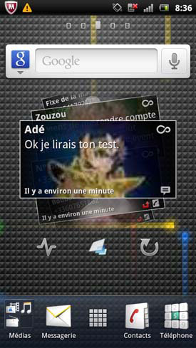 test sony ericsson xperia Kyno android 2.3 Gingerbread 8 mégapixels écran Bravia Mobile Engine