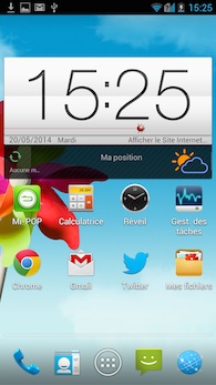 ZTE Grand S Flex interface