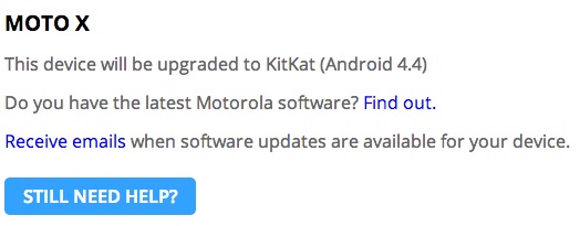 Android 4.4 Moto X