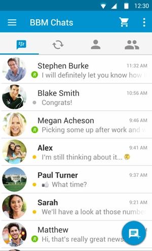 BBM passe au Material Design sur Android