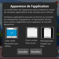 BlackBerry Classic : options d'affichage pour les applications
