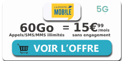 Forfait La Poste 60 Go en 5G