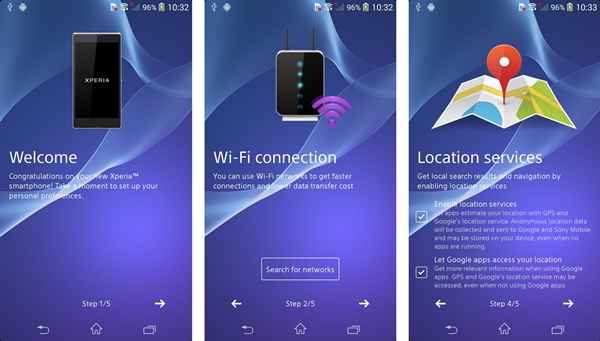 Sony Xperia Z2 : UI