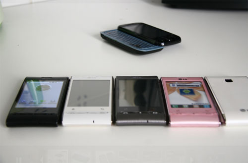 LG GT540 : la photo de famille du nouveau Android LG