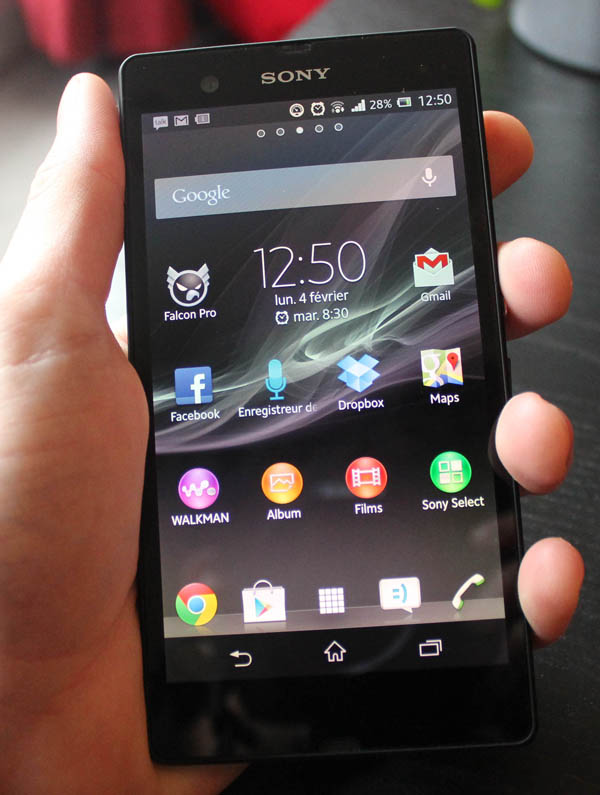 Sony Xperia Z face