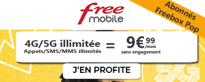 abonnes freebox pop forfait Free data illimitee