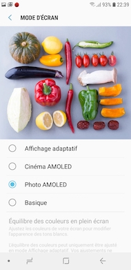 Samsung Galaxy A6 interface