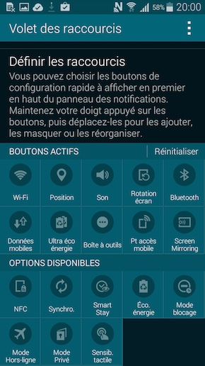 Samsung Galaxy S5 Mini interface