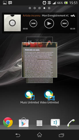 Sony Xperia Z widget