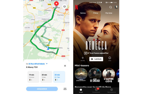 Applications présentes sur le Huawei Mate 40 Pro