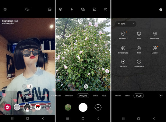 Interface appareil photo du Samsung Galaxy A32 5G