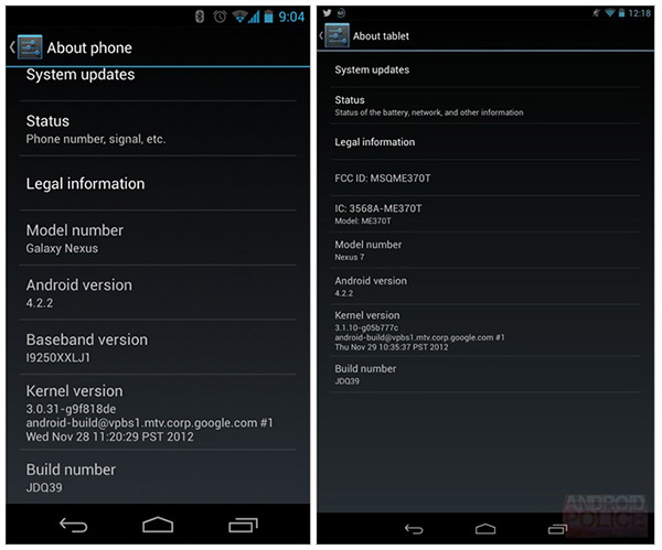 Google commence à déployer la mise à jour Android 4.2.2 Jelly Bean