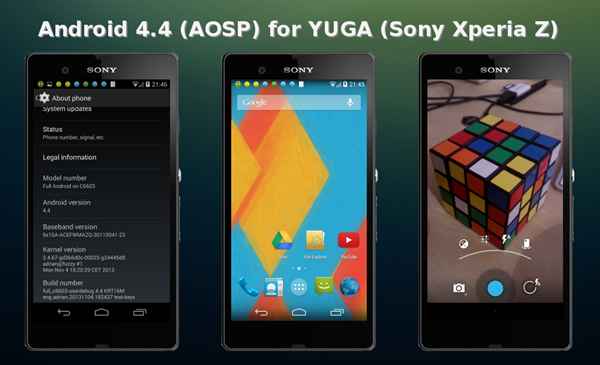 Sony Xperia Z : ROM Android 4.4 KitKat disponible