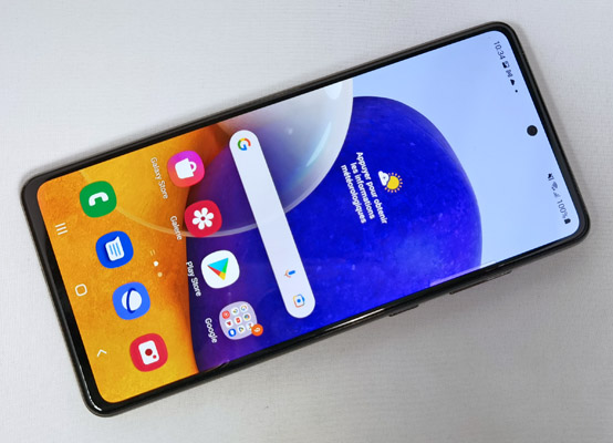 Ecran du Samsung Galaxy A72