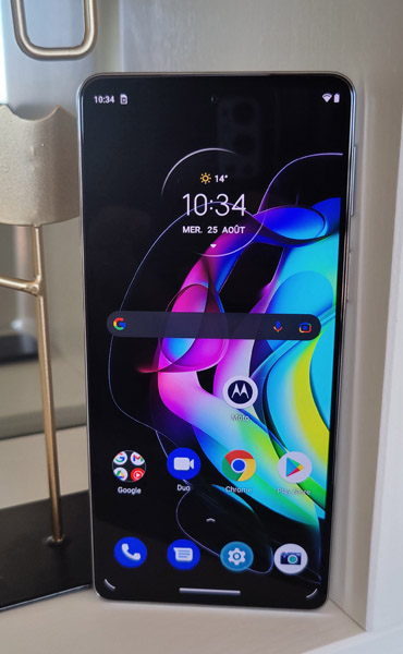 Ecran du Motorola edge 20