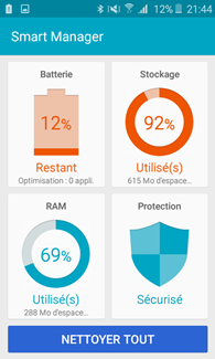Samsung Galaxy J1 (2016) : Smart Manager
