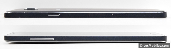 Samsung Galaxy A7 : gauche / droite