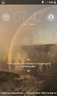 Sony Xperia E1 interface